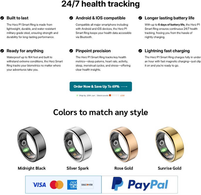 Herz P1 Smart Ring Review: Top Features, App Insights & User Ratings